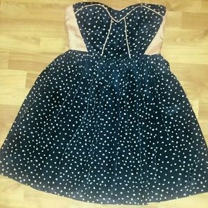 Minute Knee Length Dress Orange Blue Small mini Sleeveless tube top